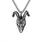 gothic pendant + stainless steel necklace