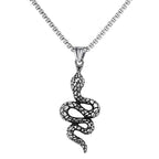 gothic pendant + stainless steel necklace