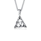 gothic pendant + stainless steel necklace