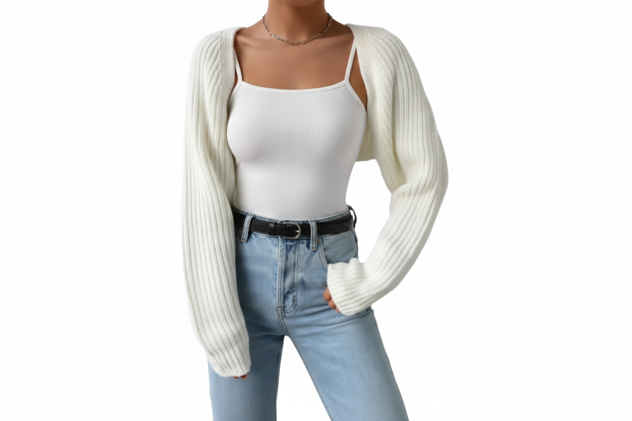 Shoulder sweater knit
