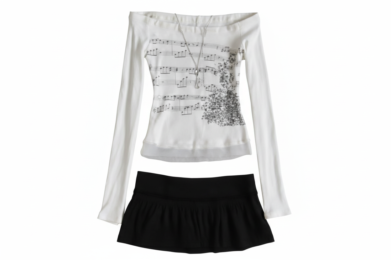 SLIM CUTOUT LONG SLEEVE