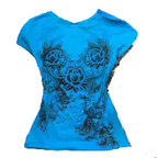 blue graphic womans tee