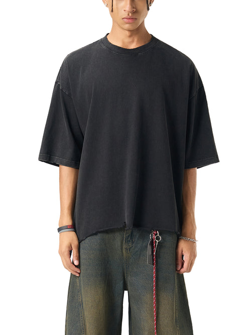 Dusky Raw -Hem Boxy Tee
