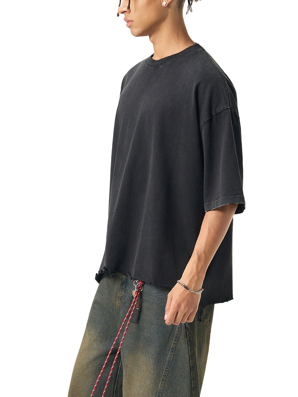 Dusky Raw -Hem Boxy Tee
