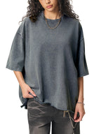 Dusky Raw -Hem Boxy Tee
