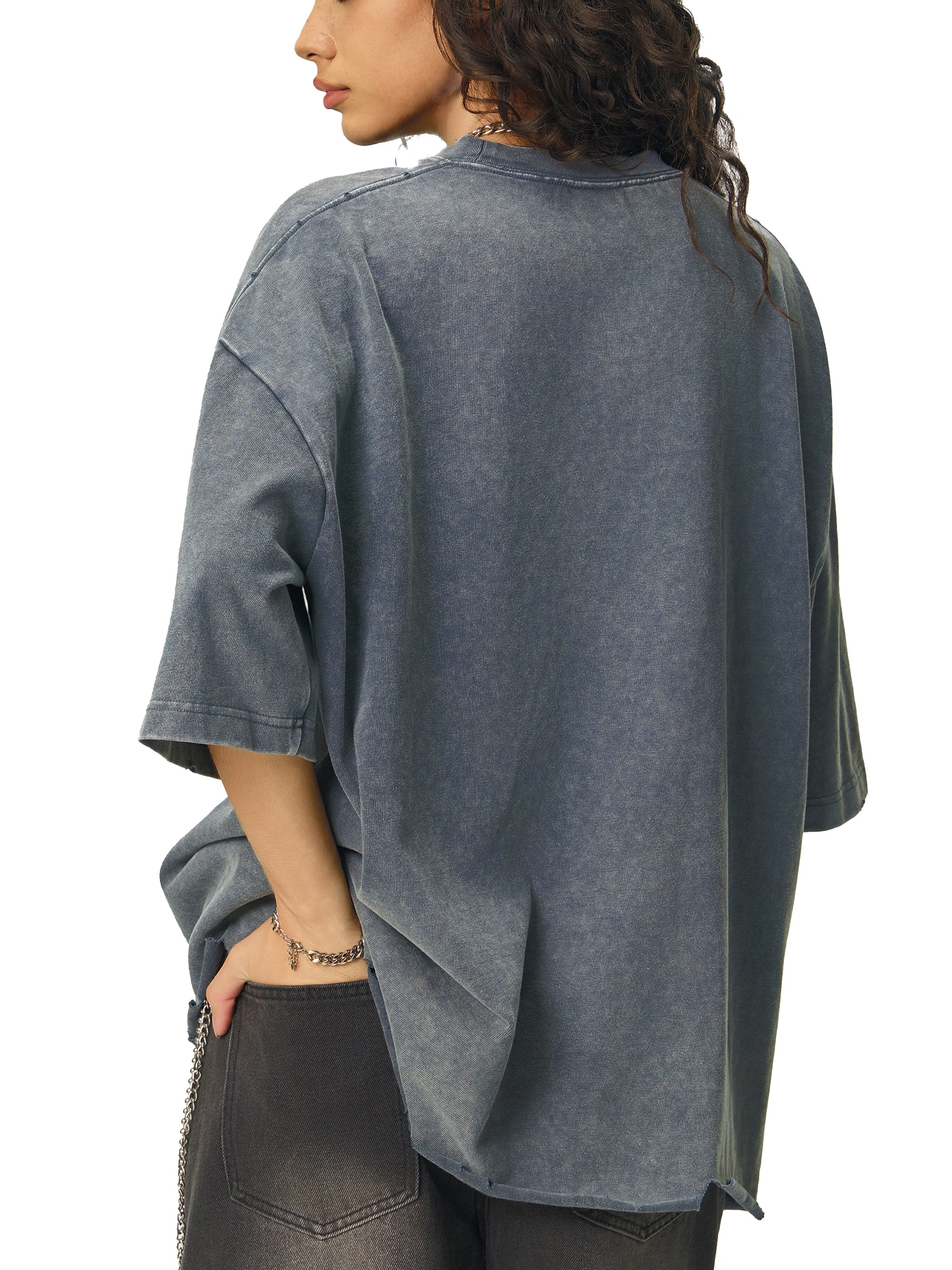 Dusky Raw -Hem Boxy Tee